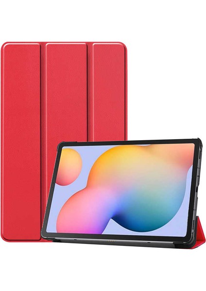 Samsung Galaxy Tab A7 Lite T225 Arka ve Ön Kılıf Katlanır Stand Özelliği Smart Case