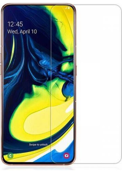 Samsung Galaxy A80 Ekran Koruyucu Yeni Nesil Hd Kalite Tempered Glass Cam