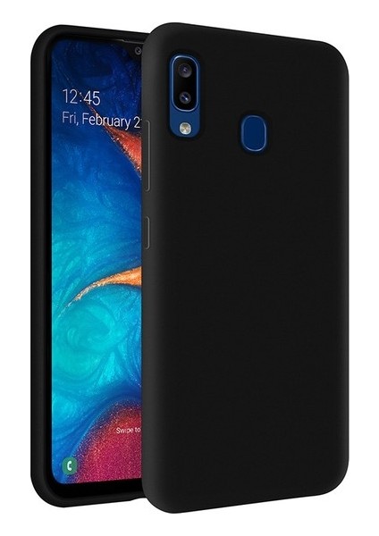 Samsung Galaxy A20 Kılıf Premium Serisi Elden Kaymaz Pürüzsüz Yumuşak Esnek