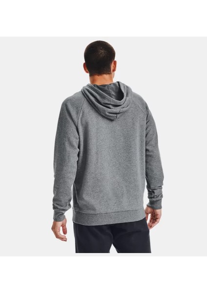 Erkek UA Rival Fleece Big Logo Kapüşonlu Üst 1357093-012