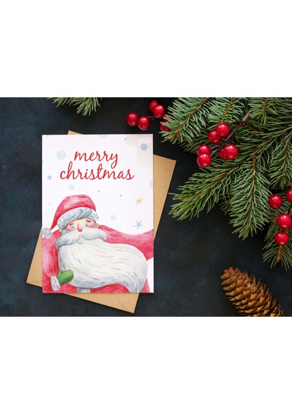 Yılbaşı Happy New Year Tebrik Kartı Kartpostalı