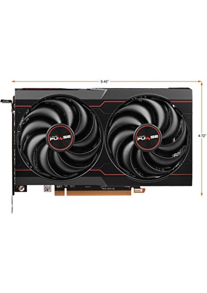 Sapphıre Amd Radeon RX 6600 Pulse 8GB  128Bit 2490MHz GDDR6  PCI-Express 4.0 Ekran Kartı 11310-01-20G