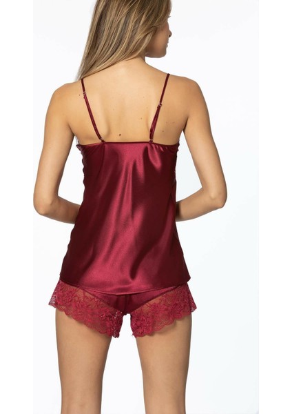 Pıerre Cardın 405 Kadın Saten Dantelli Şort Takım Gecelik fiyatları