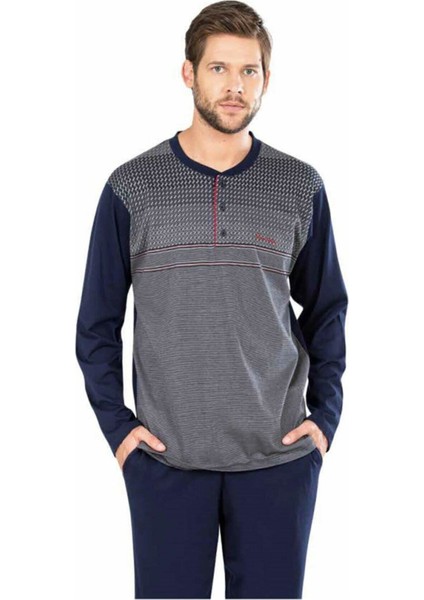 5472 Erkek Jakarlı Pijama 22K
