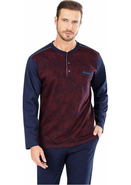 5466 Erkek Jakarlı Pijama 22K