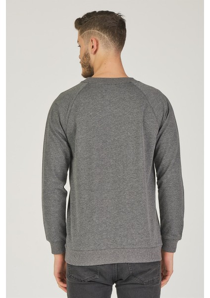 V4003 Reglan Kol Erkek Sweatshirt-Antrasit