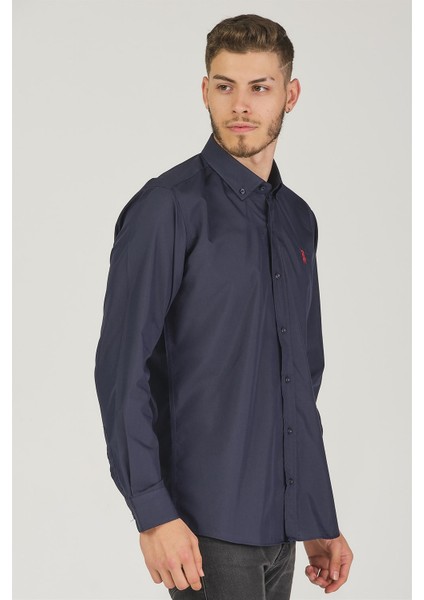 G725 Dewberry Erkek Gömlek-Lacivert fırsatları