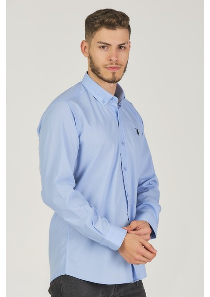 G725 Dewberry Erkek Gömlek-Mavi fırsatları