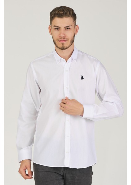 G725 Dewberry Erkek Gömlek-Beyaz modelleri