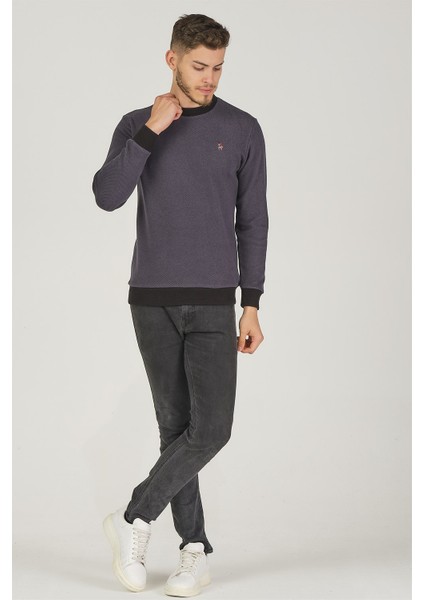 V4004 Erkek Sweatshirt-Antrasit