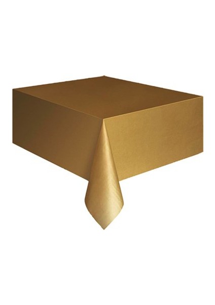 Altın Sarısı (Gold) Plastik Masa Örtüsü 120X180 Cm.