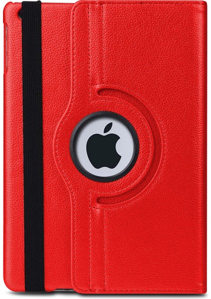 Apple iPad 10.2'' 9. Nesil (A2602-A2604-A2603-A2605) Kılıf 360 Rotating Stand Deri Kırmızı fiyatları
