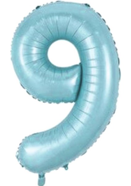 Partipan 9 Rakam Folyo Balon Mavi 76 cm