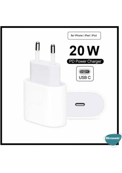 Apple iPhone Uyumlu 12 Mini Usb-C Güç Adaptörü, Type-C Priz Şarj Cihazı Adaptörü