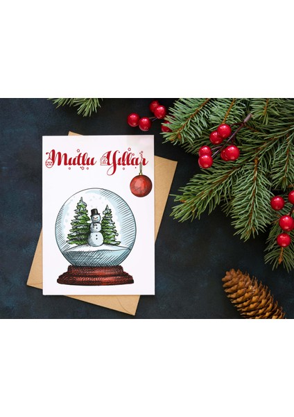 Yılbaşı Tebrik Kartı-Happy New Year Card-Yılbaşı Kartpostalı