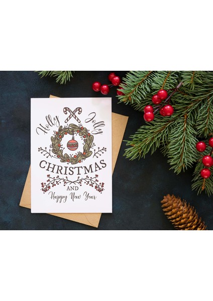 Yılbaşı Tebrik Kartı-Happy New Year Card-Yılbaşı Kartpostalı