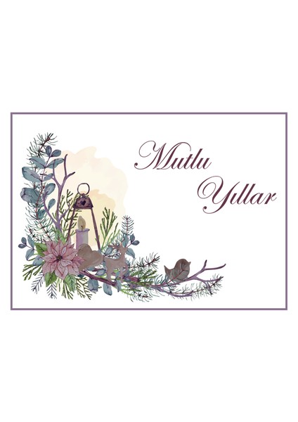 Yılbaşı Tebrik Kartı-Happy New Year Card-Yılbaşı Kartpostalı fiyatları