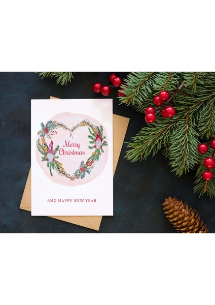 Yılbaşı Tebrik Kartı-Happy New Year Card-Yılbaşı Kartpostalı