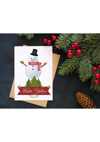 Yılbaşı Tebrik Kartı-Happy New Year Card-Yılbaşı Kartpostalı