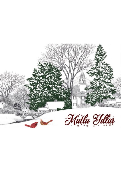 Yılbaşı Tebrik Kartı-Happy New Year Card-Yılbaşı Kartpostalı fiyatları