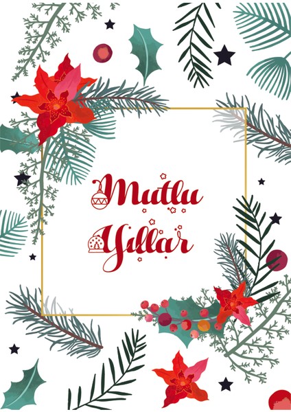 Yılbaşı Tebrik Kartı-Happy New Year Card-Yılbaşı Kartpostalı fiyatları