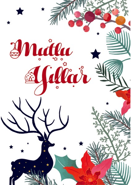 Yılbaşı Tebrik Kartı-Happy New Year Card-Yılbaşı Kartpostalı fiyatları