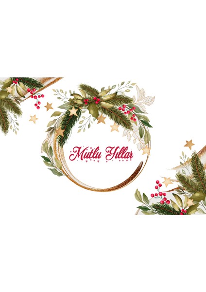 Yılbaşı Tebrik Kartı-Happy New Year Card-Yılbaşı Kartpostalı