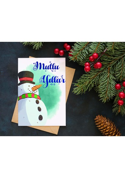 Yılbaşı Tebrik Kartı-Happy New Year Card-Yılbaşı Kartpostalı
