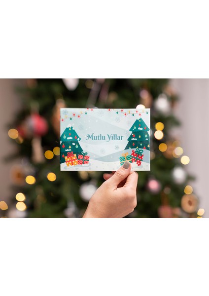 Yılbaşı Tebrik Kartı-Happy New Year Card-Yılbaşı Kartpostalı