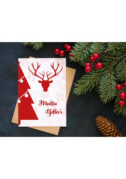 Yılbaşı Tebrik Kartı-Happy New Year Card-Yılbaşı Kartpostalı