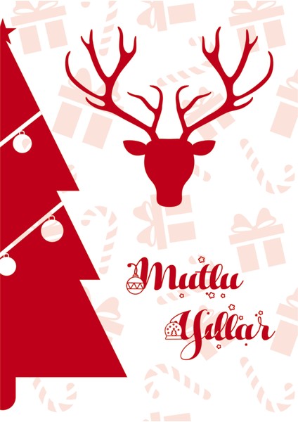 Yılbaşı Tebrik Kartı-Happy New Year Card-Yılbaşı Kartpostalı