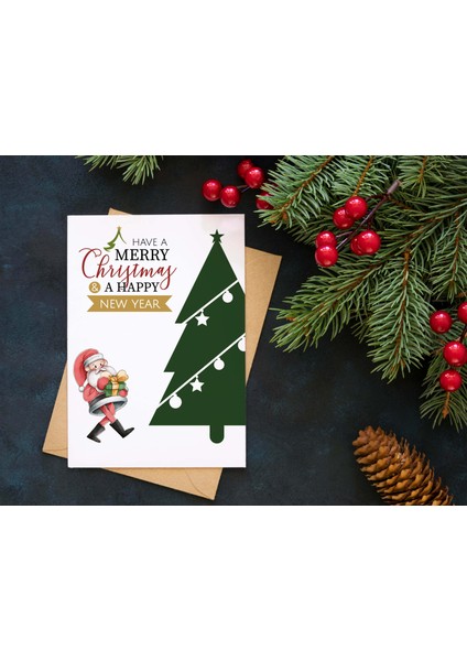 Yılbaşı Tebrik Kartı-Happy New Year Card-Yılbaşı Kartpostalı