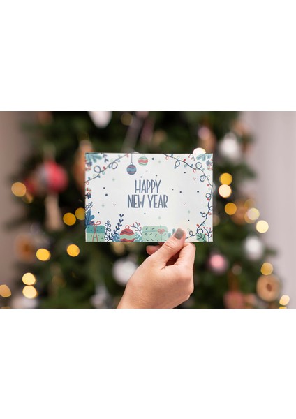 Yılbaşı Tebrik Kartı-Happy New Year Card-Yılbaşı Kartpostalı