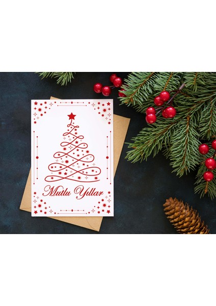 Yılbaşı Tebrik Kartı-Happy New Year Card-Yılbaşı Kartpostalı