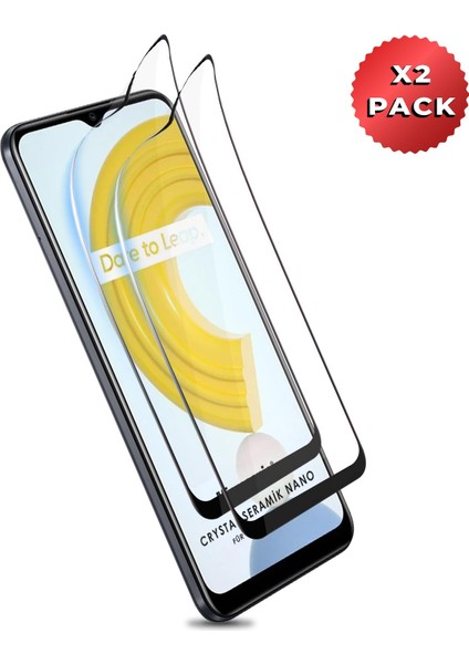 Realme C21 Crystal Seramik Nano Ekran Koruyucu Siyah (2 Adet) fiyatları
