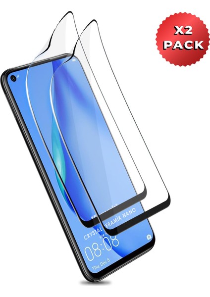 Huawei Y7P Crystal Seramik Nano Ekran Koruyucu Siyah (2 Adet)