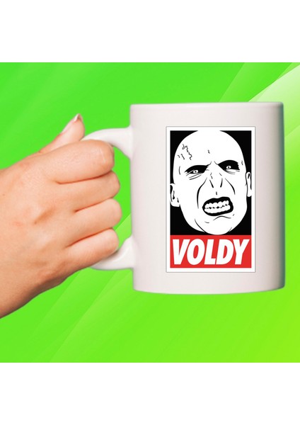 Vosvos Baskılı Beyaz Porselen Kupa