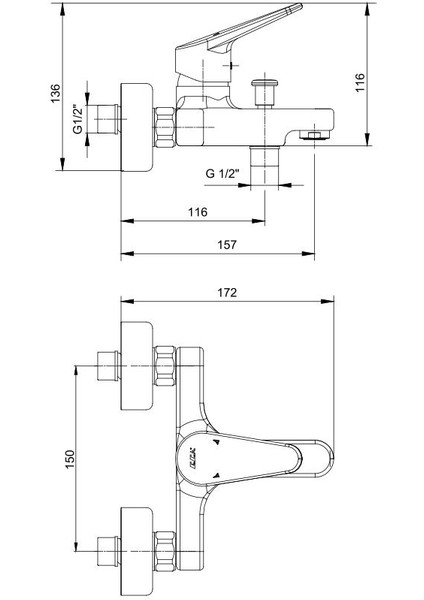 Eca Spylos Banyo Duş Bataryası   102102494