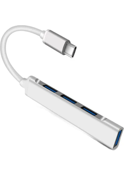 Type C To USB Dönüştürücü HDMI Uyumlu 4 In 1 Hub 3x USB 2.0 + 1x USB 3.0