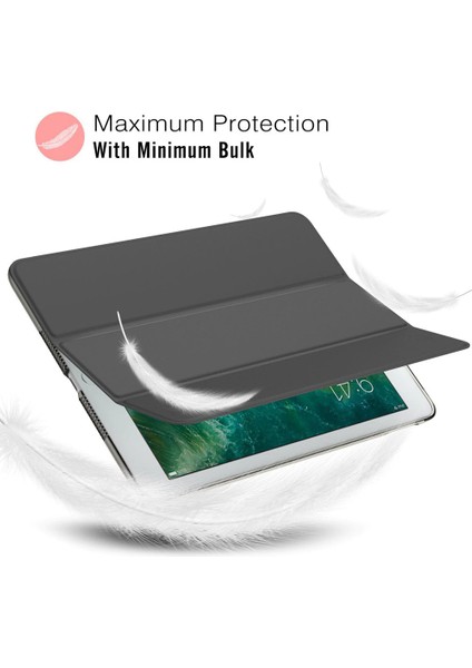 Samsung Galaxy P610 Tab S6 Lite 10.4 Inç Tablet Kılıf Smart Cover Standlı Slim Tablet Kılıfı - Gold