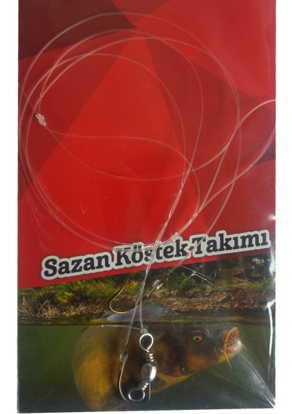 TK.002 2 Iğneli Sazan Köstek Takım No:2/0