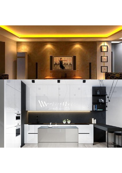 Adaptörlü Açma/kapama Anahtarlı 3 Çipli Şerit LED Tüm Renkler Günışığı-15 Metre