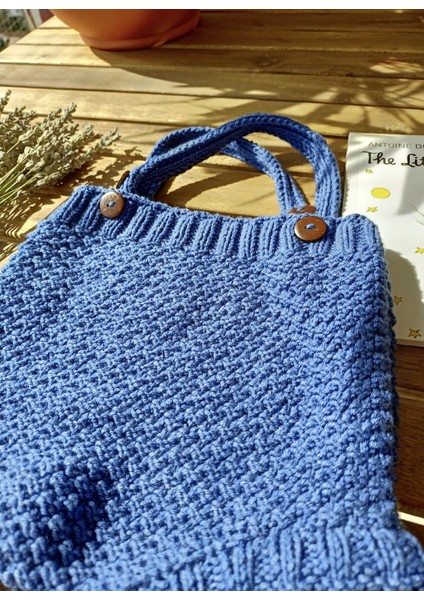 Handmade Erkek Mavi Çocuk Tulumu,