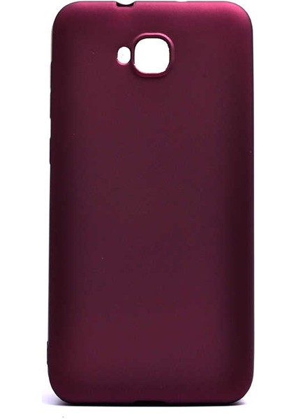 Asus Zenfone 4 Selfie ZD553KL Kılıf Premium Serisi Elden Kaymaz Pürüzsüz Yumuşak Esnekbordo