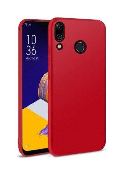 Asus Zenfone 5 ZE620KL Kılıf Premium Serisi Elden Kaymaz Pürüzsüz Yumuşak Esnekkırmızı