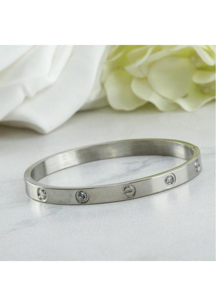 Crt Taşlı Çelik Bileklik (Kalın) Kategori: Bijuteri Kolye