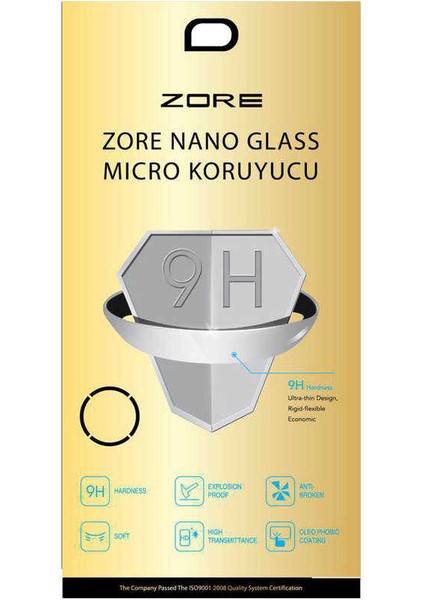 Apple iPad 5 Air Zore Nano Micro Temperli Ekran Koruyucu Plastik ve Cam Karışımı