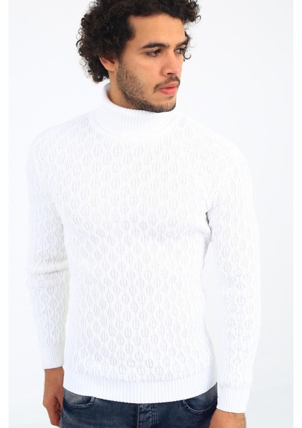 Seka 221 Slim Fit Kalın Erkek Boğazlı Kazak