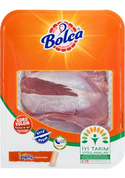 Tabaklı Alt But Kemiksiz Hindi 500 gr