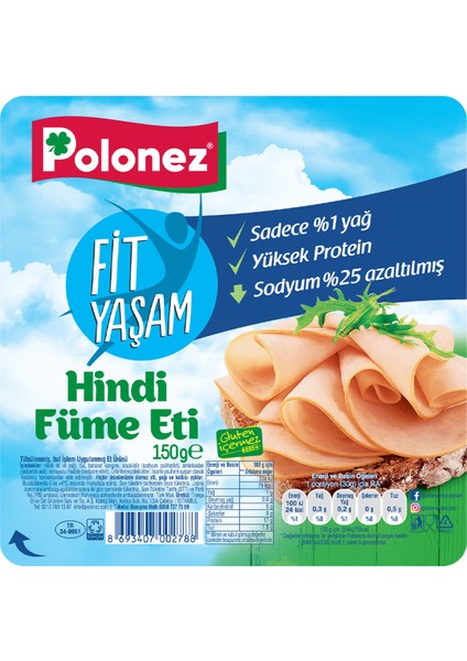 Fit Yaşam Xl Hindi Füme 150 gr
